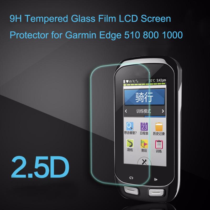 0.26mm 9H 2.5D Tempered Glass Smart Watch Screen Protector Film LCD Transparent Screen Protector for Garmin Edge 510 800 1000 - ebowsos