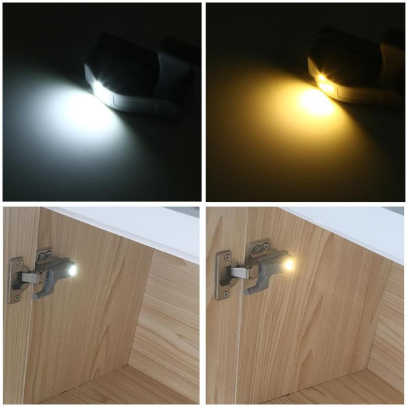 0.3W LED Inner Hinge Sensor Lamp Under Cabinet Light Universal for Kitchen Cupboard Wardrobe Bedroom Night light Auto Switch New - ebowsos