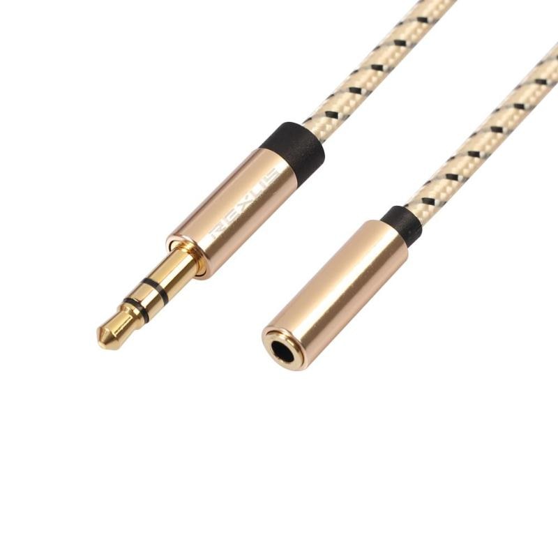 0.5/1/1.8/3/5m Headphone Extension Cable 3.5mm Jack Male to Female Stereo Aux Audio Extender Cord for Computer Phone Amplifier - ebowsos