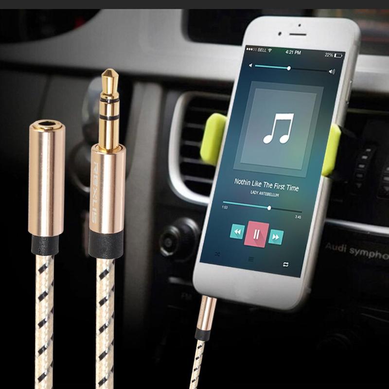0.5/1/1.8/3/5m Headphone Extension Cable 3.5mm Jack Male to Female Stereo Aux Audio Extender Cord for Computer Phone Amplifier - ebowsos