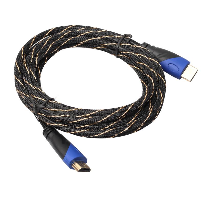 0.5/1/1.8/3m HDMI to HDMI Extension Cable Braided Shield HDMI Cord Wire Line with Mini/Micro HDMI Converter Plugs - ebowsos