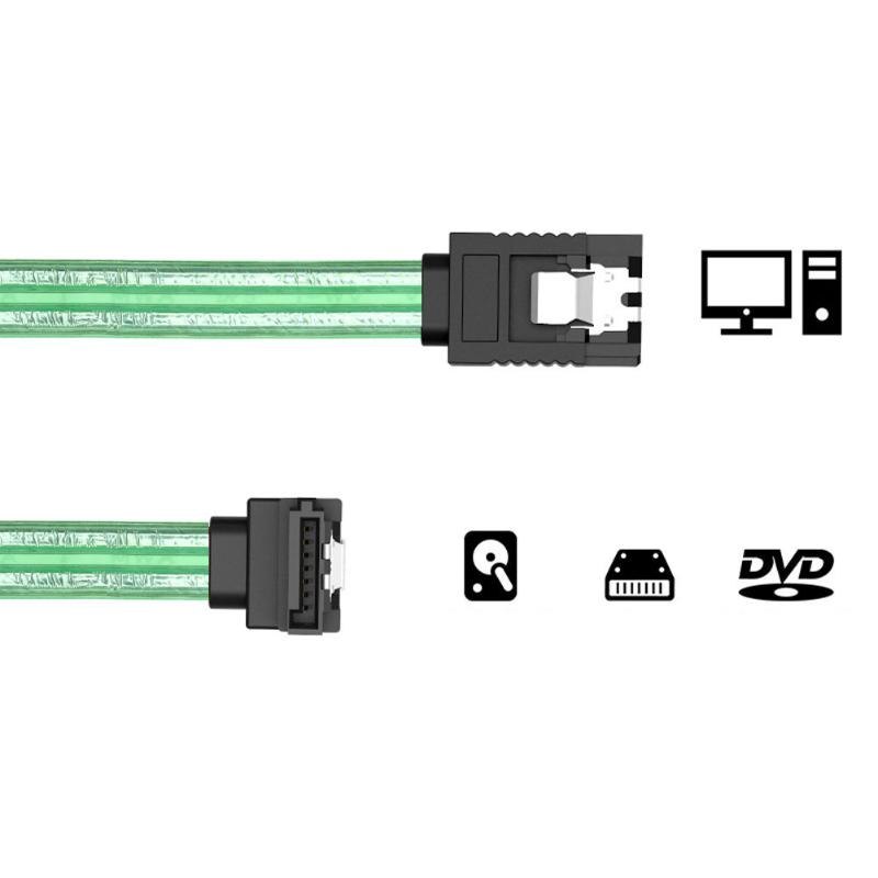 0.5m SATA III 7pin Data Cable Super Speed SSD HDD Sata Right to Angle Serial Hard Disk Drive Wire With Shell Splinter - ebowsos