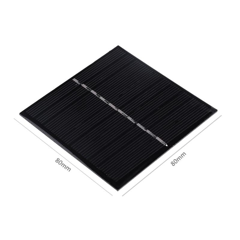 0.8W 5V Epoxy Solar Cells Solar Panel Mini Polycrystalline Silicon Solar DIY Battery Power Charge Solar Module System 80x80cm - ebowsos