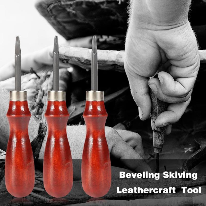 0.8mm-1.2mm Sharp Leather Edge Beveler Skiving Leathercraft DIYCutting Tool - ebowsos
