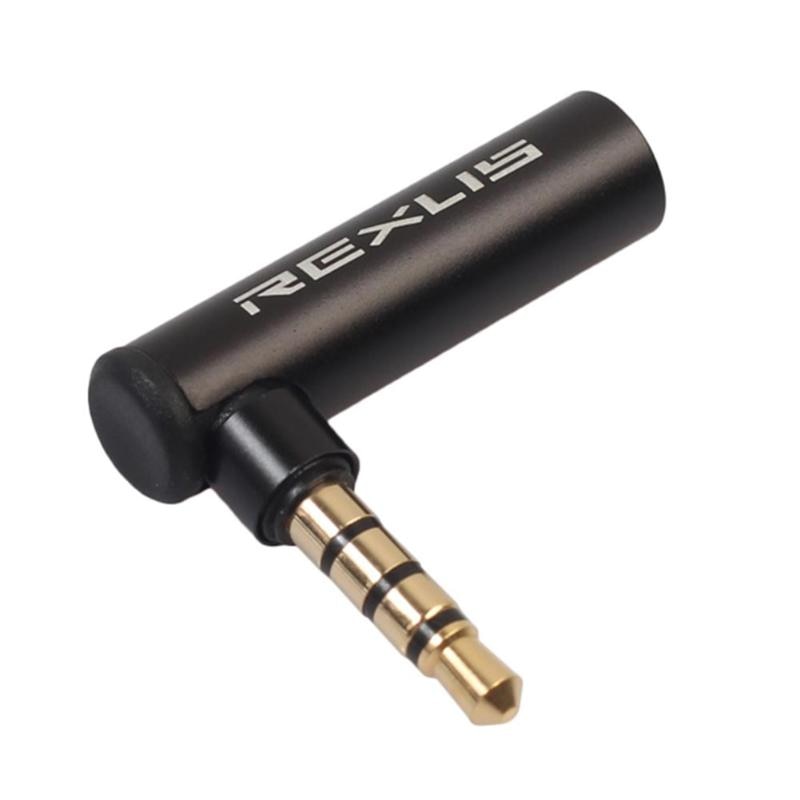 1/2/5 Gold Plated 3.5mm Male to Female 90 Degree Right Angled Adapter Audio Microphone Jack Stereo Plug Connector High Quality - ebowsos