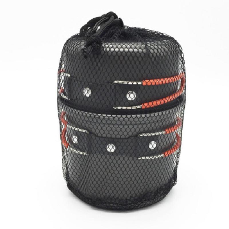 1-2 Person Hiking Camping Pot Set Portable Picnic Cookware Ultralight Picnic Barbecue Cooker Set For Camping & Hiking-ebowsos