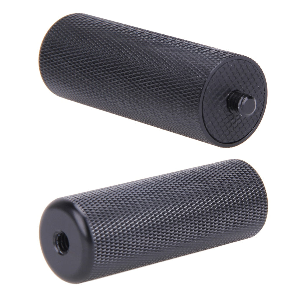 1/4'' Metal Black Handle Hand Grip Camera SLR DSLR Stabilizer Non-slip Grip for LED Flashliting Camera Accessories - ebowsos