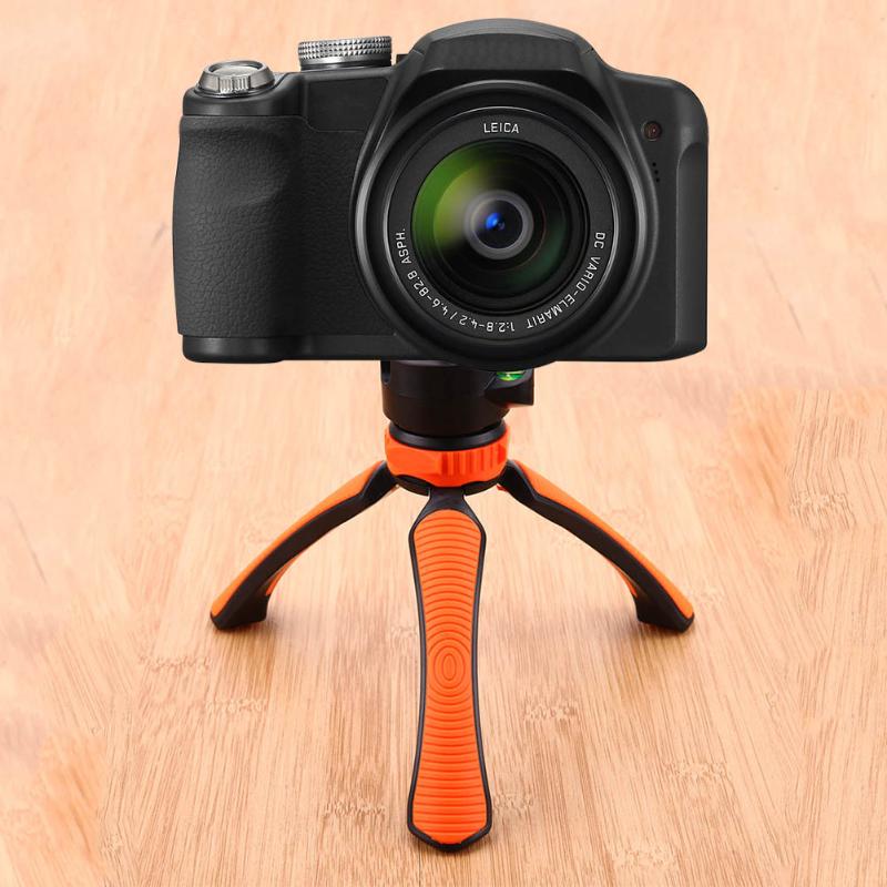 1/4'' Screw Table Mini Tripod Portable Desktop Tripode Stand Stabilizer Bracket with Ball Head for Camera Camcorder Mobilephone - ebowsos