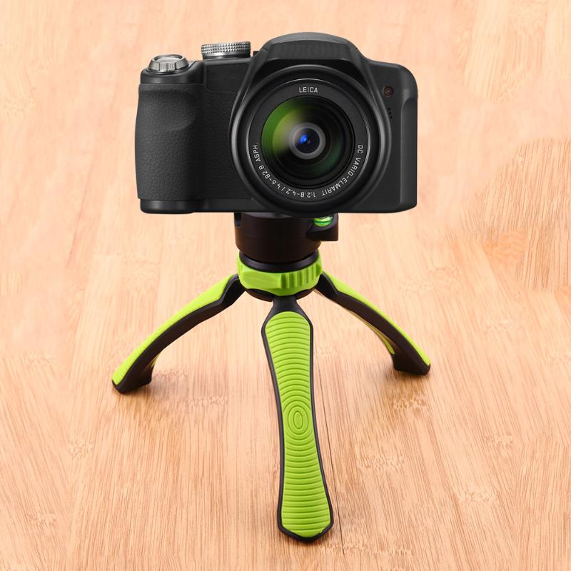 1/4'' Screw Table Mini Tripod Portable Desktop Tripode Stand Stabilizer Bracket with Ball Head for Camera Camcorder Mobilephone - ebowsos