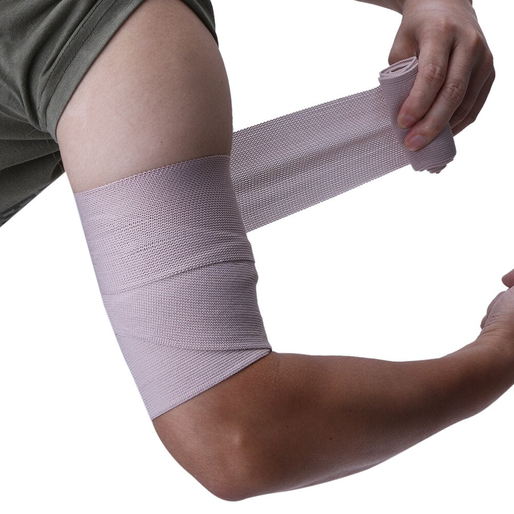 1.6MX7.2CM Power Lifting Elastic Bandage Tape Leg Calf Knee Support Wraps Knee Pads Protector Sports Safety Elbow Pads-ebowsos