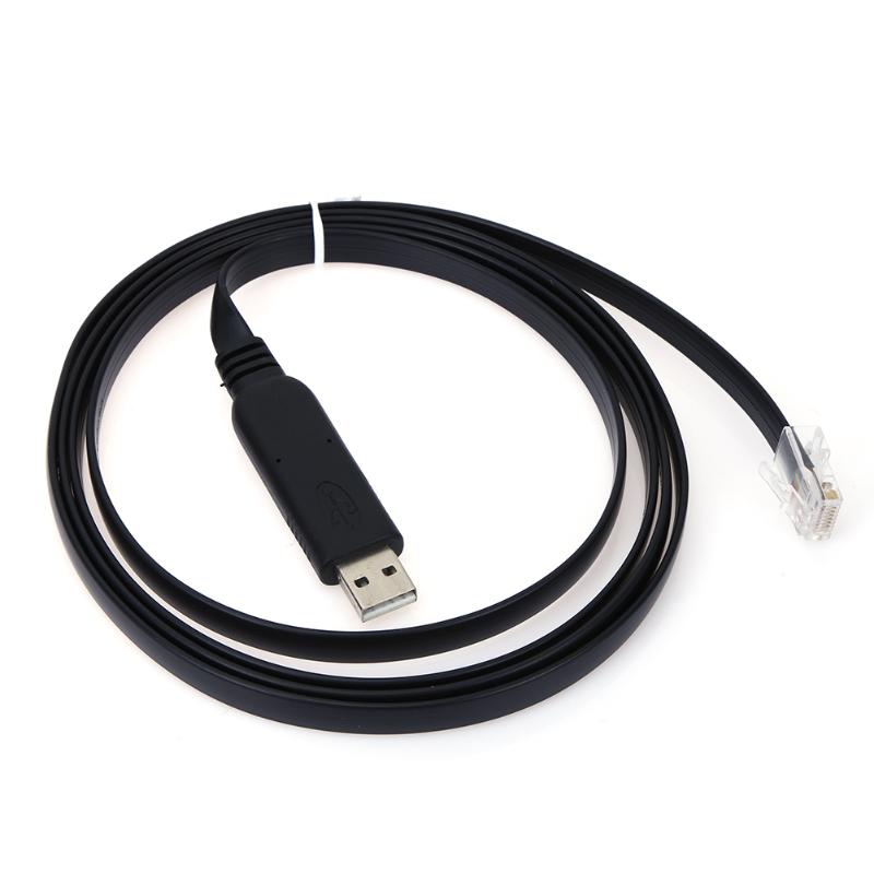 1.8m /6ft Console Cable USB2.0 to RJ45 Cable USB RS232 RJ45 Console Cable for Cisco Router  for windows 8 7 XP for Macbook - ebowsos