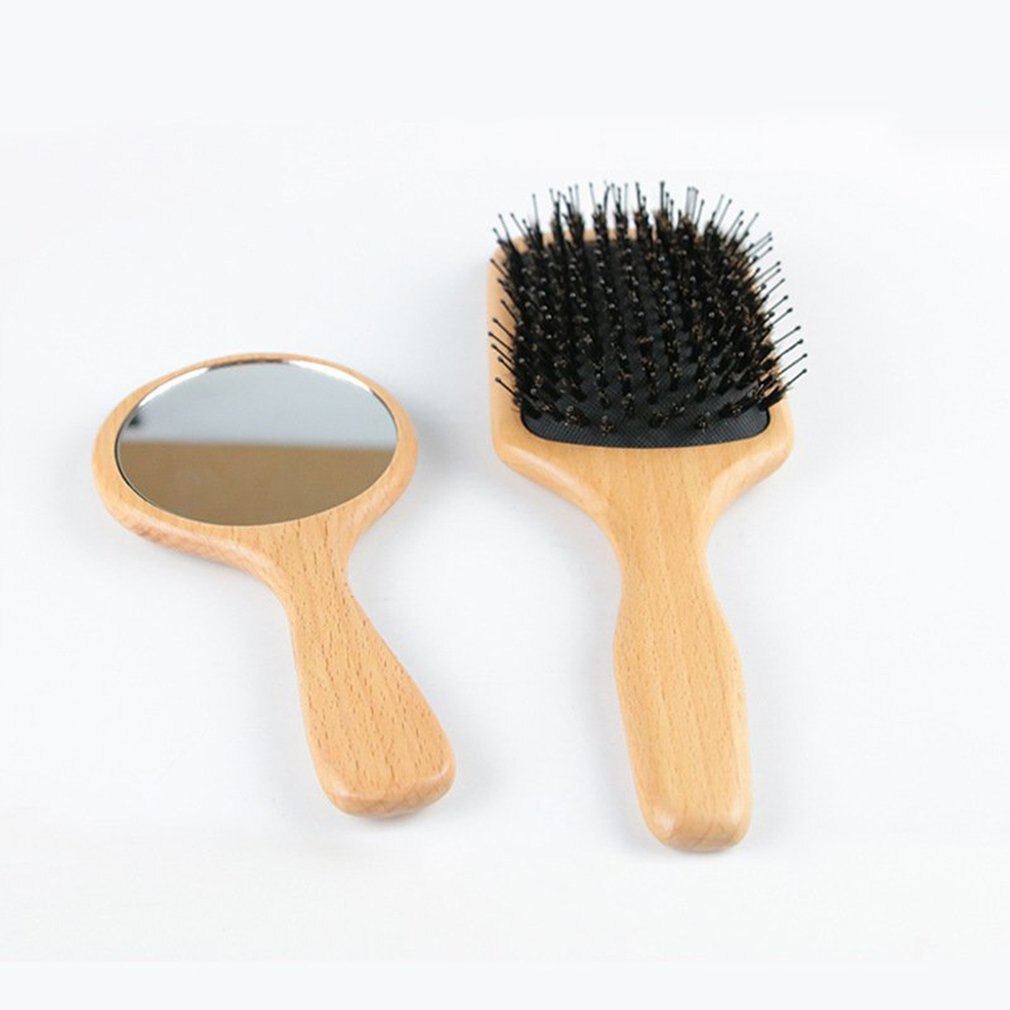 1 Comb Hair Care Brush Massage Wooden Spa Massage Comb Antistatic Hair Comb Massage Head Promote Blood Circulation - ebowsos