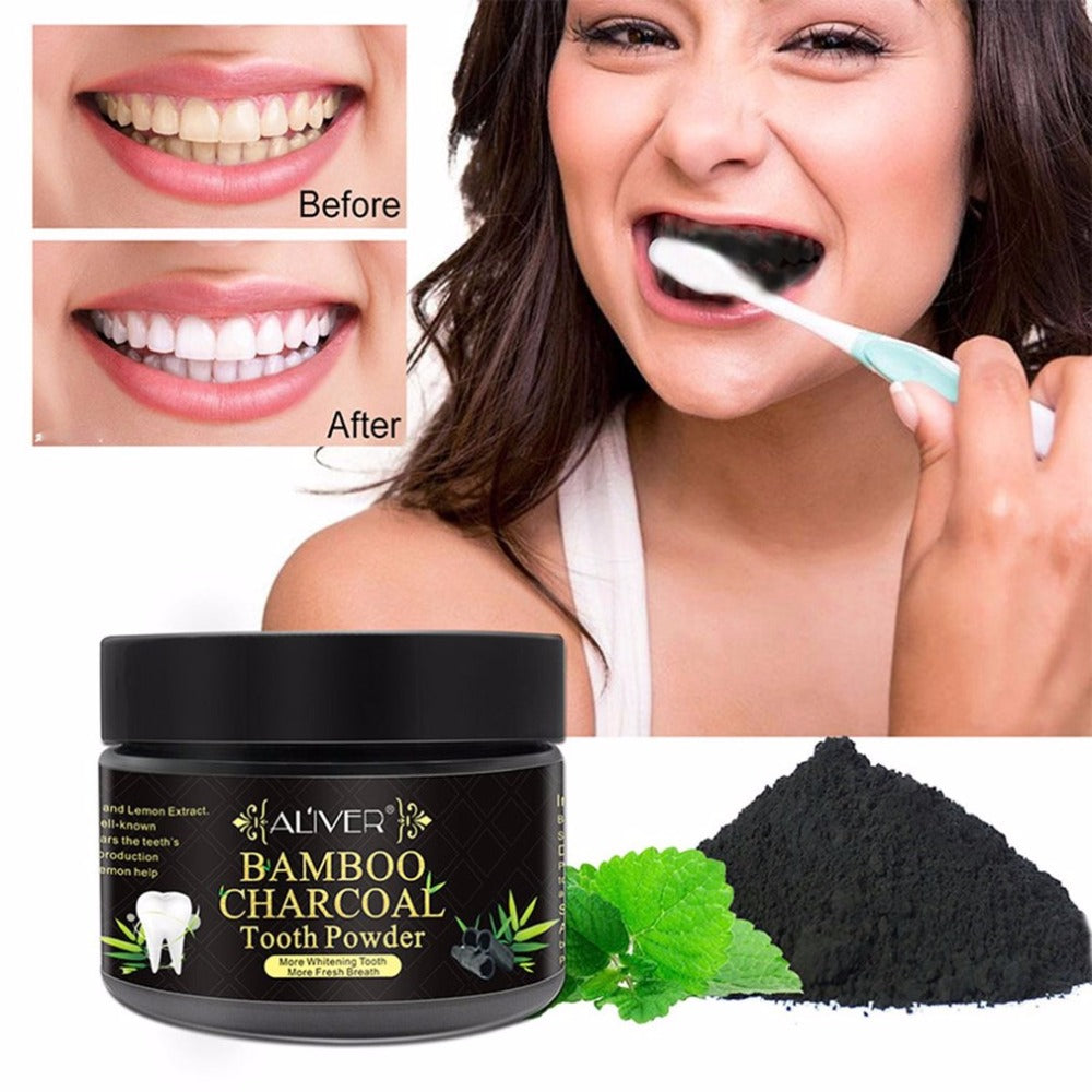 1 PCS Teeth Whitening Tooth Powder Herbal Toothpaste Dentifrice Herb Teeth Whitening Natural with Strong Formula - ebowsos