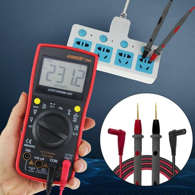 1 Pair 1000V 20A Needle Tip Probe for Universal Digital Multimeter Multi Meter Test Leads Pin Wire Pen Cable 90cm - ebowsos