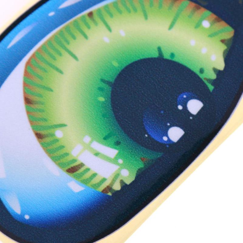 1 Pair 3D Funny Reflective Green Cat Eyes Car Stickers Truck Head Engine Rearview Mirror Window Cover Door Decal Graphics New - ebowsos