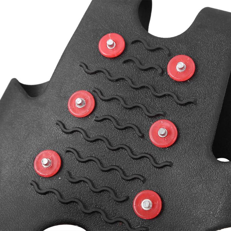 1 Pair 8 Studs Anti Slip Snow Ice Climbing Shoe Spikes Grips Cleats Winter Outdoor Shoes Crampons Chain Claws Grips Boots Cover-ebowsos