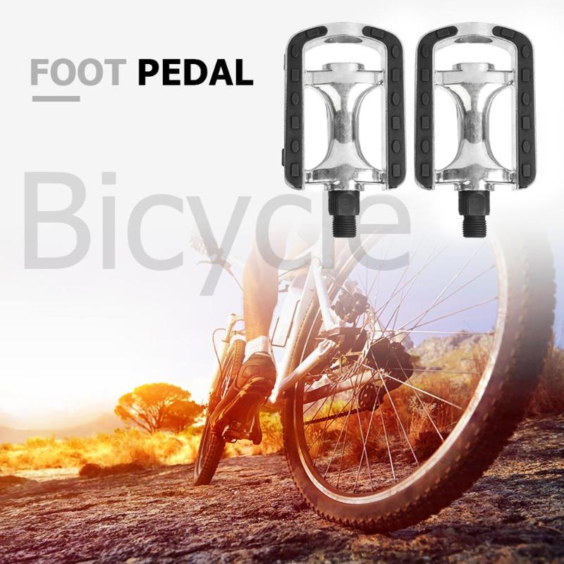 1 Pair Aluminum Alloy Bicycle Non-slip Pedals Reflective MTB Bike Foot Bearing Waterproof Pedal Bicycle Cycling Props-ebowsos