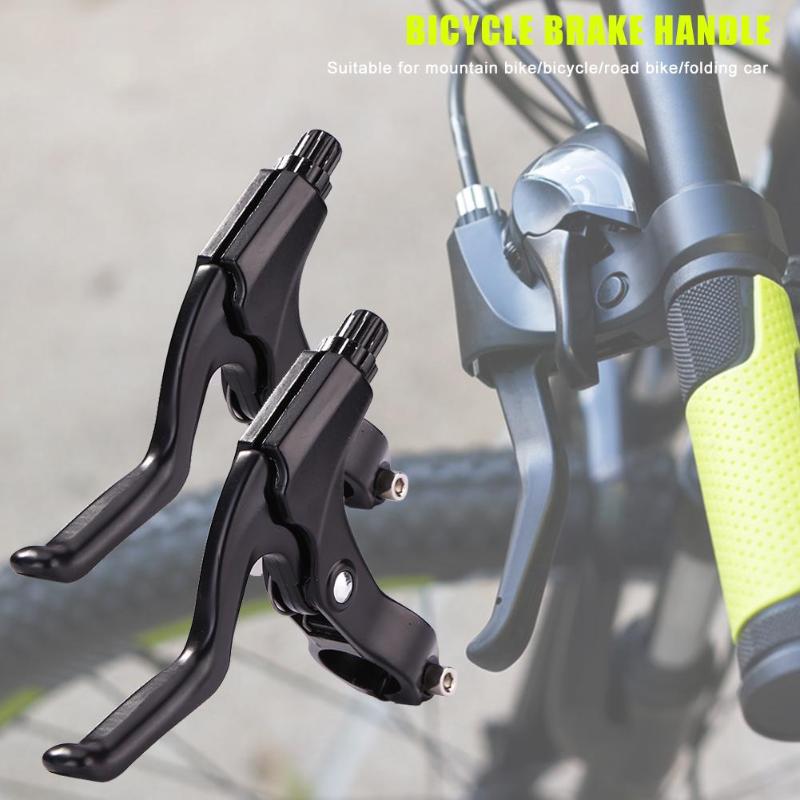 1 Pair Aluminum Alloy MTB Bike Disc Brake Levers Bike Brake Handle Cranks V-brake Disc Brakes Lever Mountain Bike Road Bicycle-ebowsos