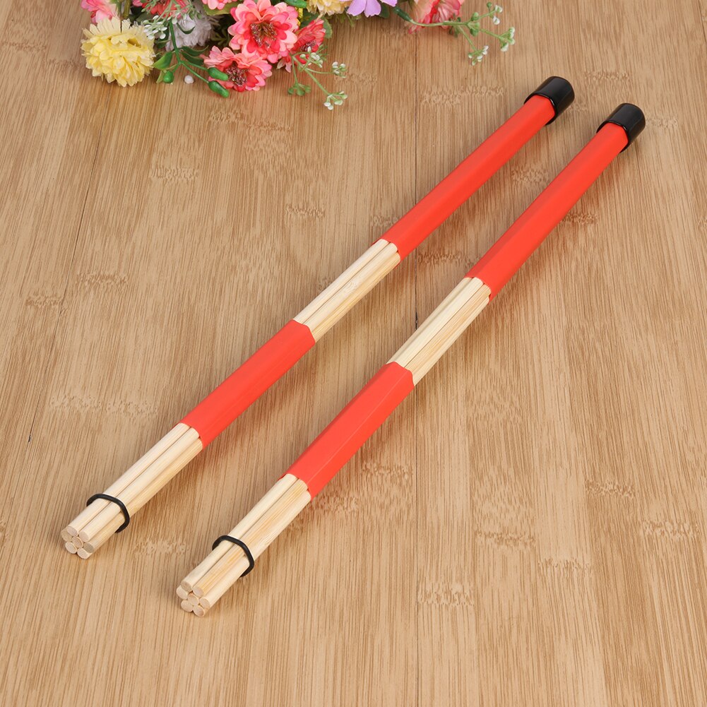 1 Pair Bundle Stick Professional Bamboo Drum Brush Bundle Stick Bamboo Drum Stick Percussion Instruments Accessories-ebowsos