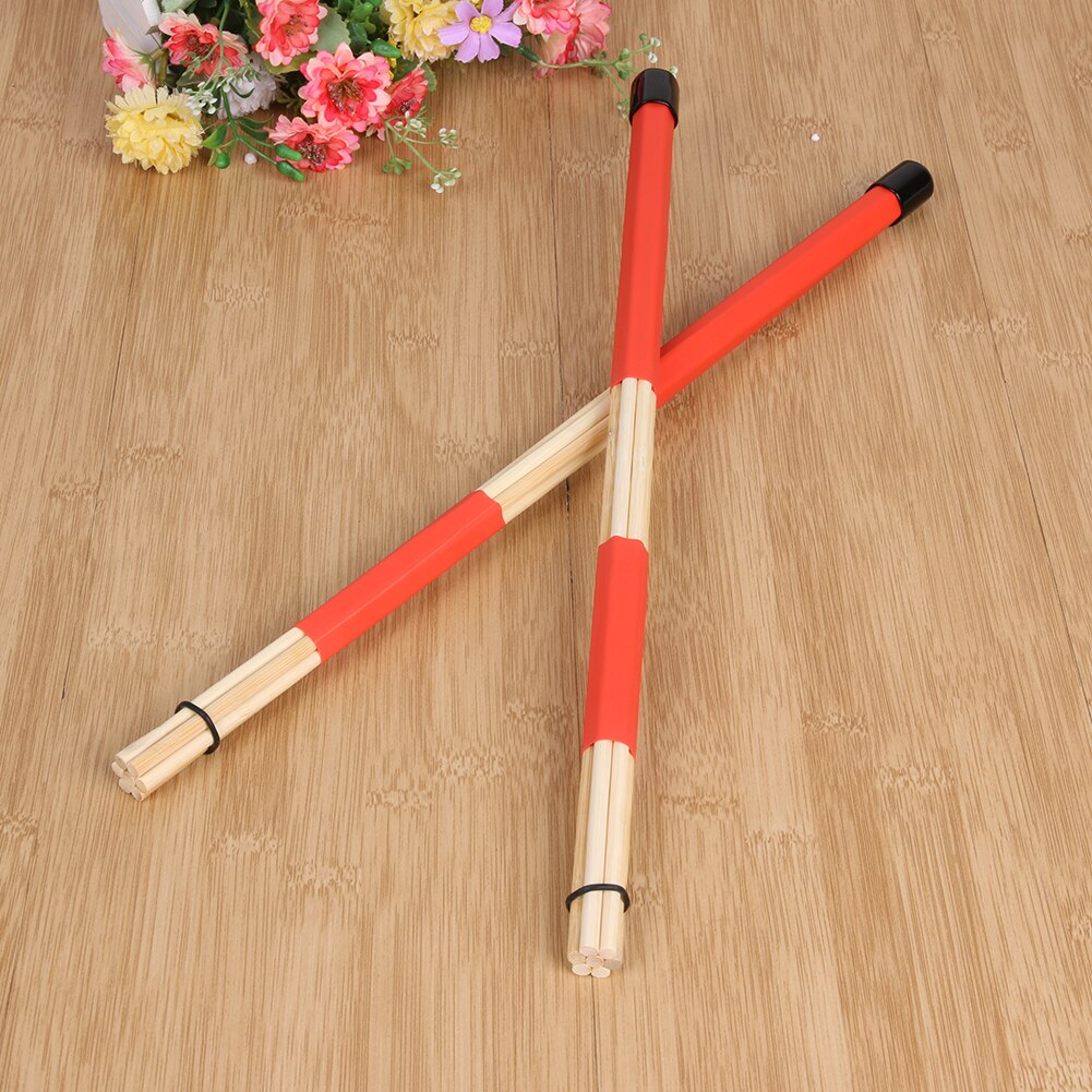 1 Pair Bundle Stick Professional Bamboo Drum Brush Bundle Stick Bamboo Drum Stick Percussion Instruments Accessories-ebowsos