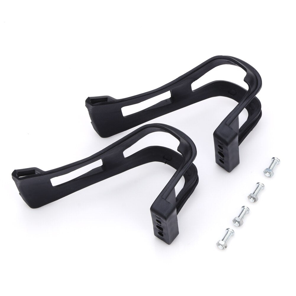 1 Pair Cycling Bicycle Bike Strapless Toe Pedal Clips Half Clips Black Ultra-light Mountain Bike Pedal Clamp Bike Toe Clips-ebowsos