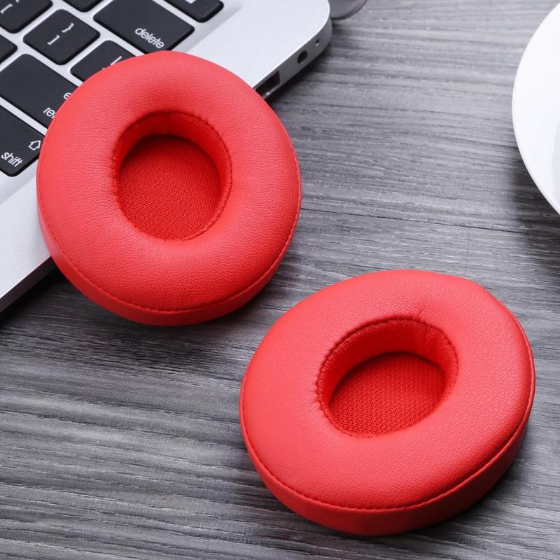 1 Pair Earpad Headphones Replacement Ear Cushions Earpads Cusion Covers for Beats Solo 2 Solo 3 Wireless Headphones - ebowsos