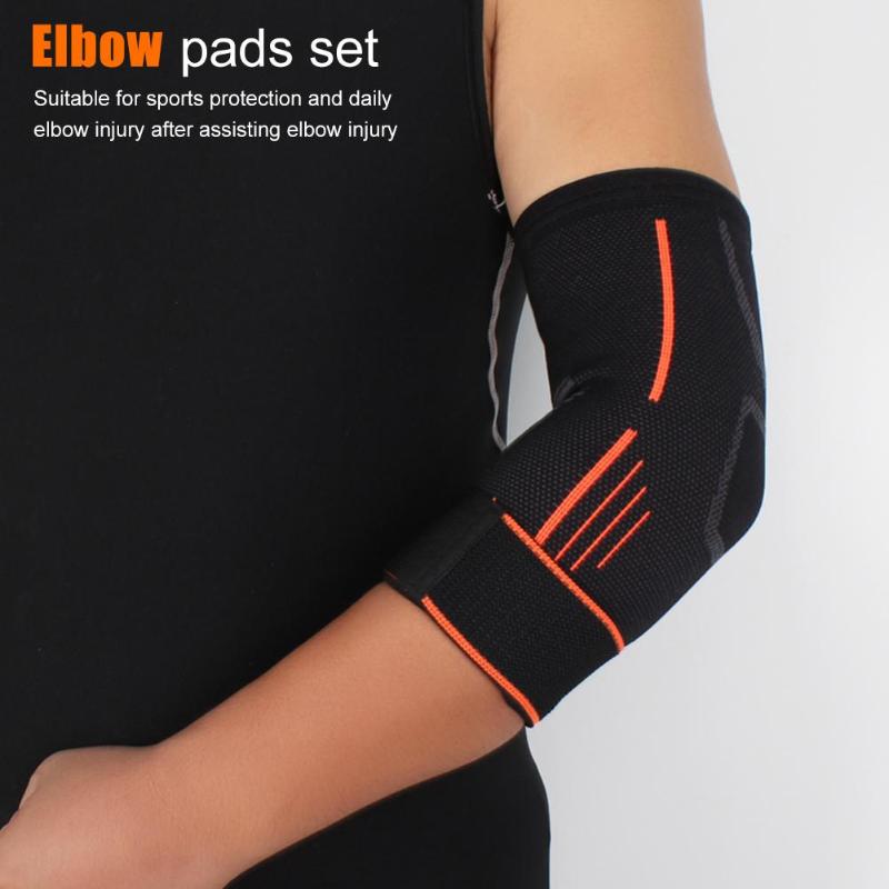 1 Pair Elbow Support Tourmaline Adjustable Elbow Supports Braces Belts Elbow Pads Arthritis Protector Self-heating Health Care-ebowsos