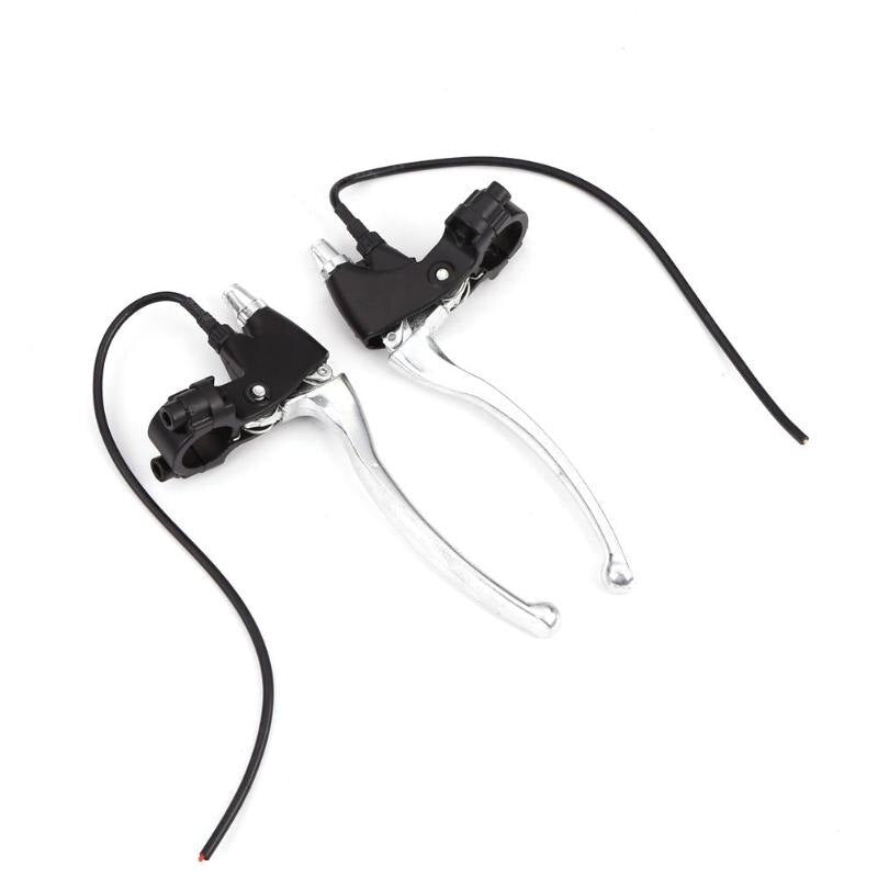 1 Pair Electric Brake Handles With Turn Off The Power Switch Alloy Pedal Electric Car Vehicle Brake Levers-ebowsos