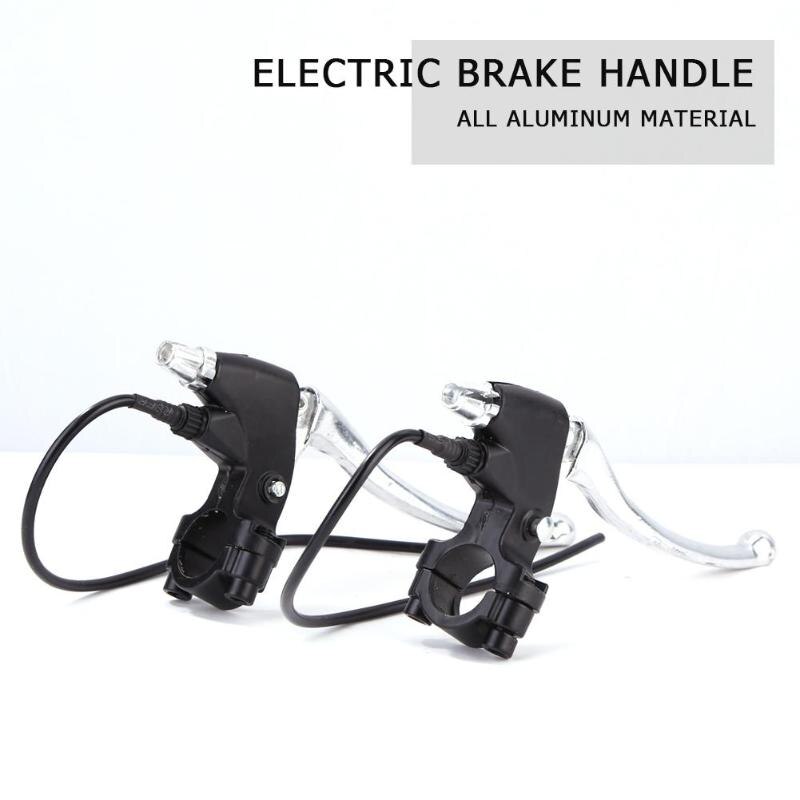1 Pair Electric Brake Handles With Turn Off The Power Switch Alloy Pedal Electric Car Vehicle Brake Levers-ebowsos