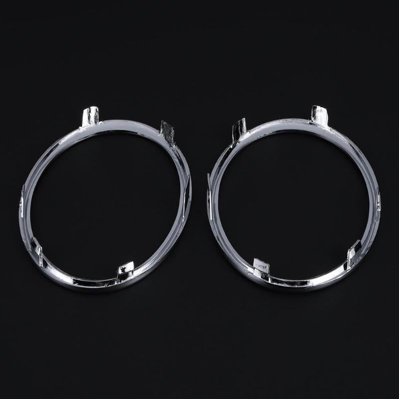 1 Pair Electroplating Car Front Fog Light Trim Cover Automobiles Auto Fog Lamp Molding Rings for Audi A4 B8 09-12 Auto Accessory - ebowsos