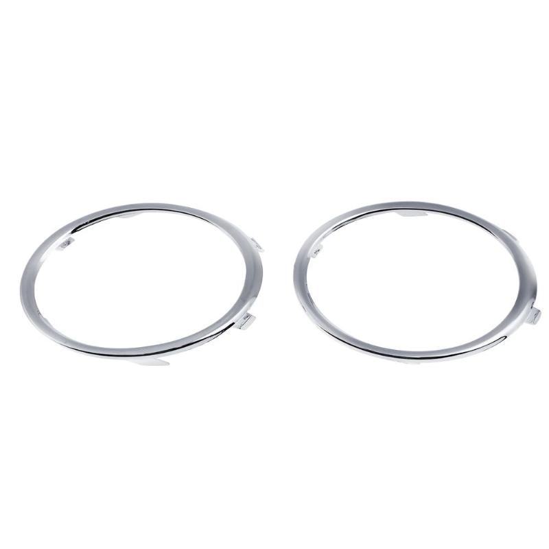 1 Pair Electroplating Car Front Fog Light Trim Cover Automobiles Auto Fog Lamp Molding Rings for Audi A4 B8 09-12 Auto Accessory - ebowsos