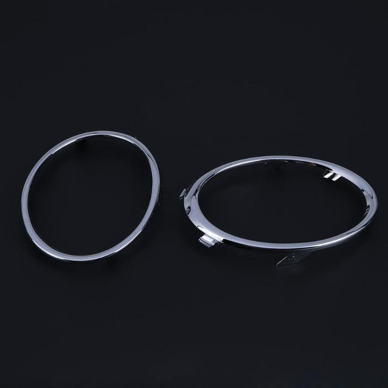 1 Pair Electroplating Car Front Fog Light Trim Cover Automobiles Auto Fog Lamp Molding Rings for Audi A4 B8 09-12 Auto Accessory - ebowsos