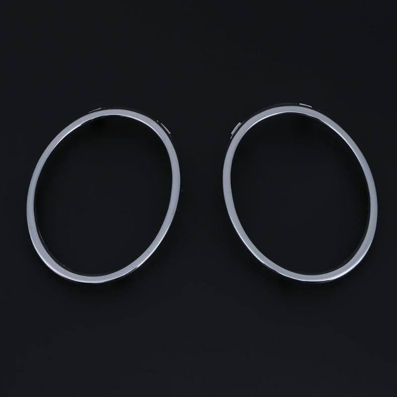 1 Pair Electroplating Car Front Fog Light Trim Cover Automobiles Auto Fog Lamp Molding Rings for Audi A4 B8 09-12 Auto Accessory - ebowsos