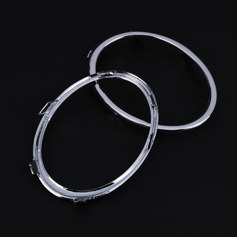 1 Pair Electroplating Car Front Fog Light Trim Cover Automobiles Auto Fog Lamp Molding Rings for Audi A4 B8 09-12 Auto Accessory - ebowsos