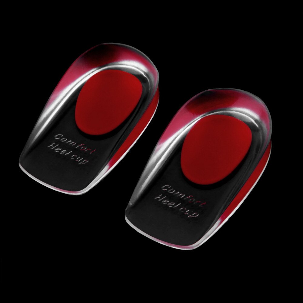 1 Pair Foot Heel Insoles Silicone Feet Cushion Heel Half Insole Inserts Shoe Pads Foot Care Tool Health Beauty - ebowsos