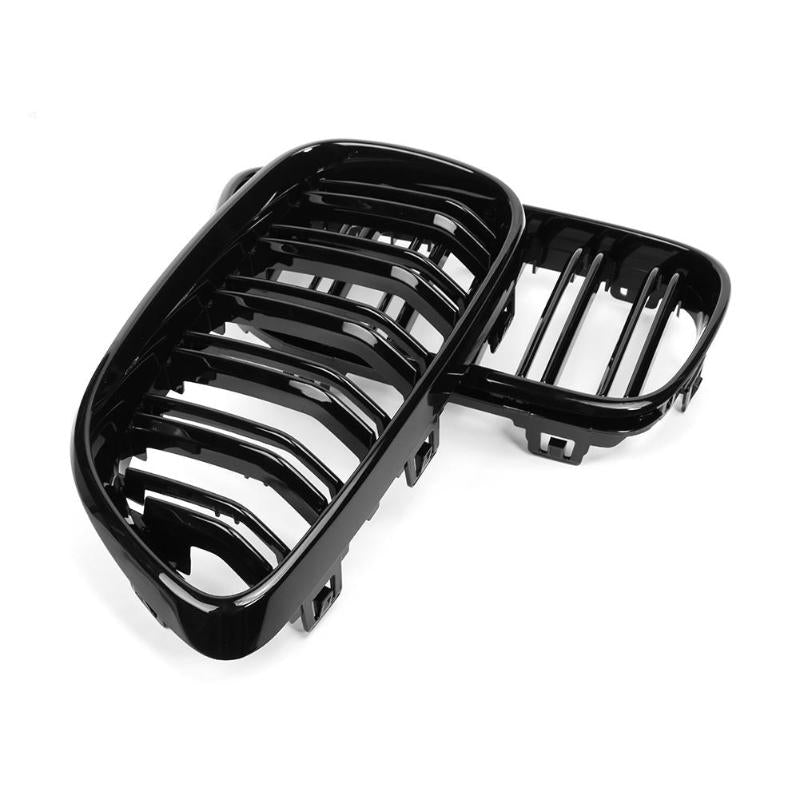 1 Pair Gloss Black Car Front Bumper Kidney Grill Grilles for 2 Series F22 F23 F87 M2 Car Styling Auto Accessory Bumper Grilles - ebowsos