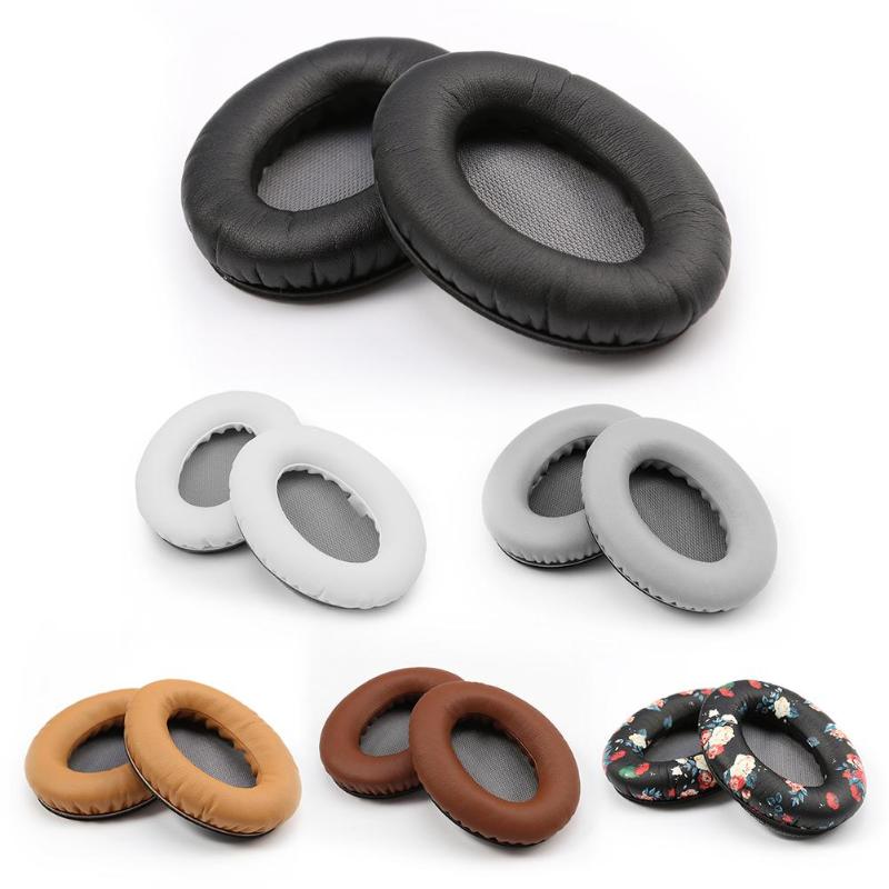 1 Pair Grey-Inner Leather Replacement Earpads Ear Pad Pads Cushion for Bose Quietcomfort 2 QC2 QC15 QC25 AE2 Headphones Hot Sale - ebowsos