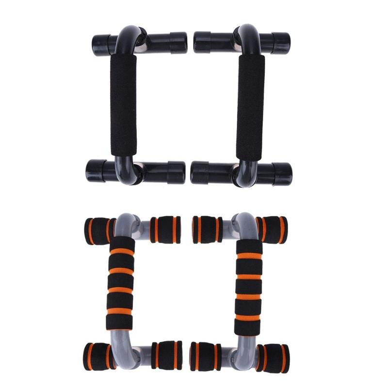 1 Pair H-Shape Push-Up Rack Frame Arm Muscle Trainer Frame Home Fitness Training Equipment Pushup Bar Exercise-ebowsos