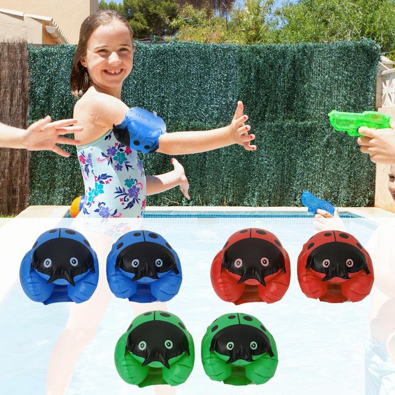 1 Pair Kid Child Swimming Aid Floating Arm Circle Children Buoy Ring For Swimming Pool Training-ebowsos