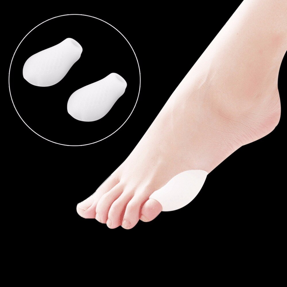 1 Pair Little Toe Bunion Protector Pads Silicone Gel Foot Toe Separator Thumb Valgus Bunion Adjuster Pain Relief Foot Care Tool - ebowsos