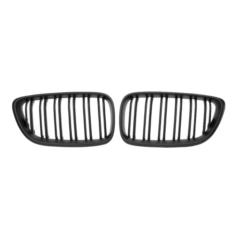 1 Pair Matte Black Car Front Bumper Kidney Grill Grilles for 2 Series F22 F23 F87 M2 High Quality Car Front Bumper Grilles New - ebowsos