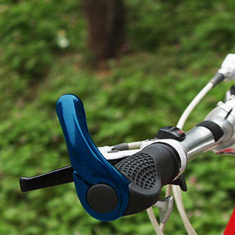 1 Pair Non-slip Ergonomic Bicycle Handlebar Grips with Lock-on Bar Ends MTB Bike Aluminium Horn Grips Bike Accessories-ebowsos
