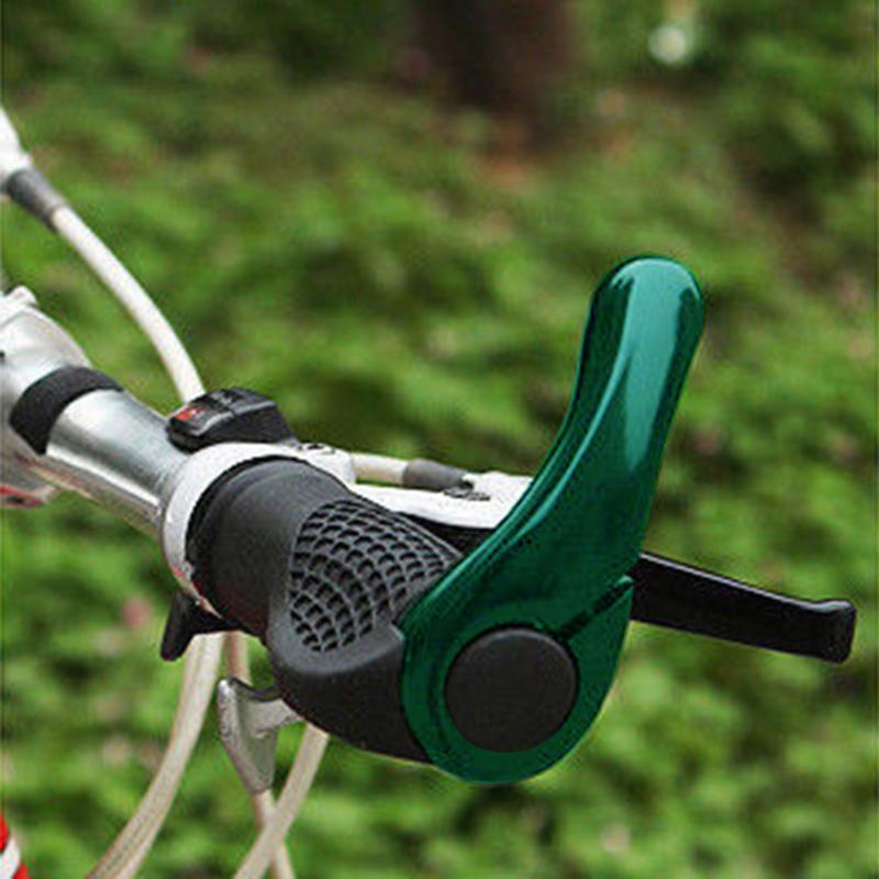 1 Pair Non-slip Ergonomic Bicycle Handlebar Grips with Lock-on Bar Ends MTB Bike Aluminium Horn Grips Bike Accessories-ebowsos