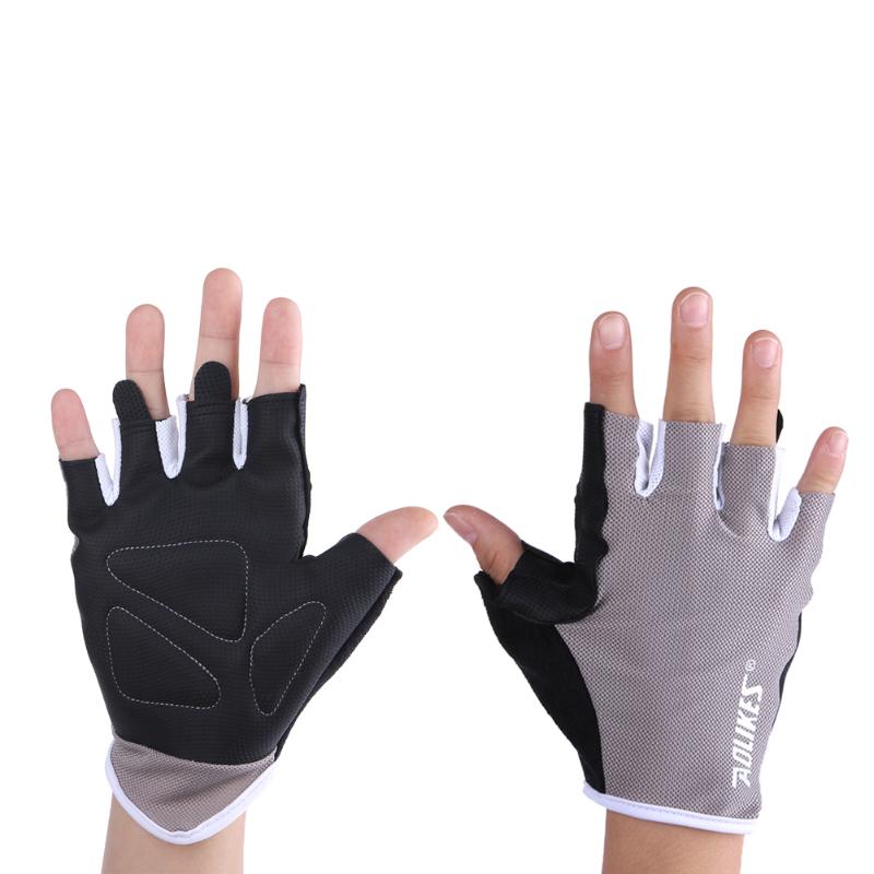 1 Pair Outdoor Exercise Breathable Non-slip Gym Fitness Weight Lifting Half Finger Gloves Mens&womens Training Gloves-ebowsos