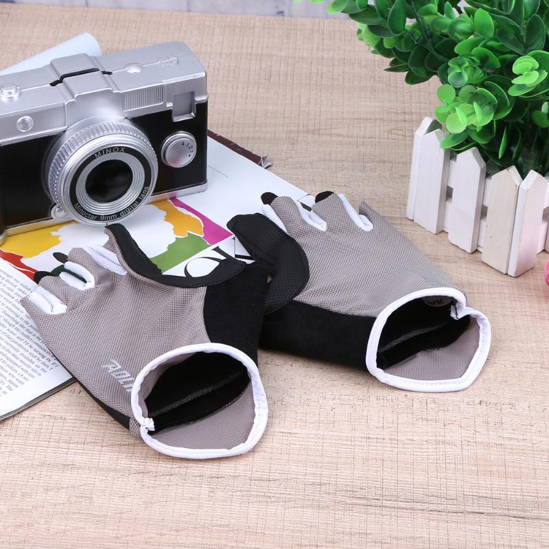 1 Pair Outdoor Exercise Breathable Non-slip Gym Fitness Weight Lifting Half Finger Gloves Mens&womens Training Gloves-ebowsos