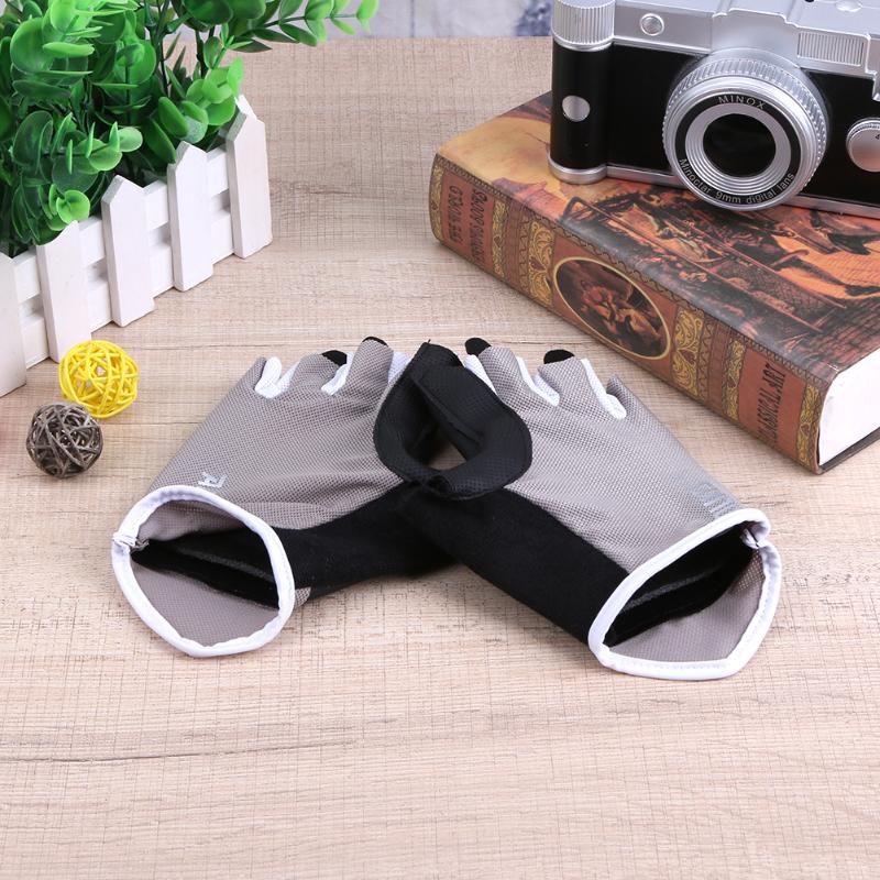 1 Pair Outdoor Exercise Breathable Non-slip Gym Fitness Weight Lifting Half Finger Gloves Mens&womens Training Gloves-ebowsos