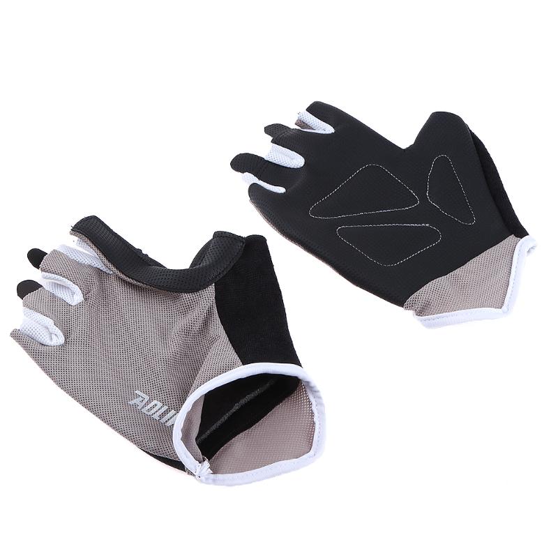 1 Pair Outdoor Exercise Breathable Non-slip Gym Fitness Weight Lifting Half Finger Gloves Mens&womens Training Gloves-ebowsos
