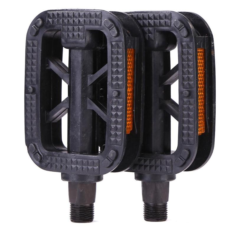 1 Pair Plastics Bicycle Bike Pedals Anti-skid Bike Ball Bearing Pedals for MTB Cycling Sports Cycling Parts-ebowsos