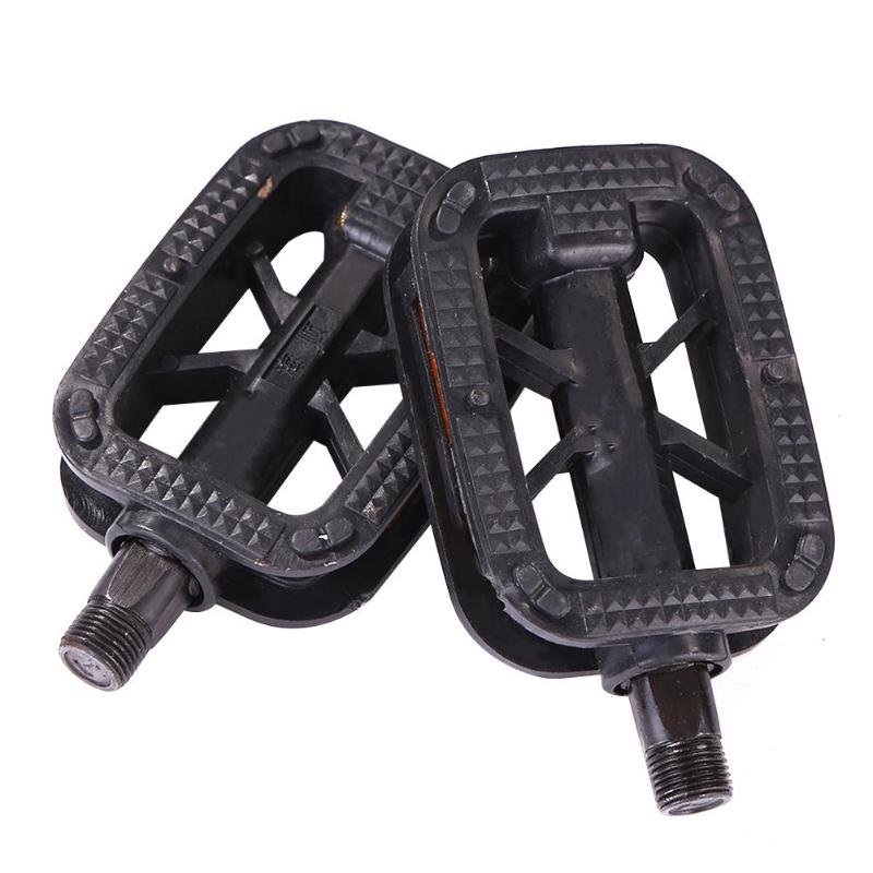 1 Pair Plastics Bicycle Bike Pedals Anti-skid Bike Ball Bearing Pedals for MTB Cycling Sports Cycling Parts-ebowsos
