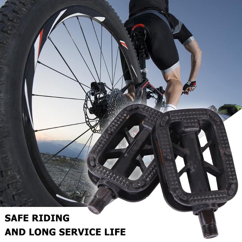 1 Pair Plastics Bicycle Bike Pedals Anti-skid Bike Ball Bearing Pedals for MTB Cycling Sports Cycling Parts-ebowsos